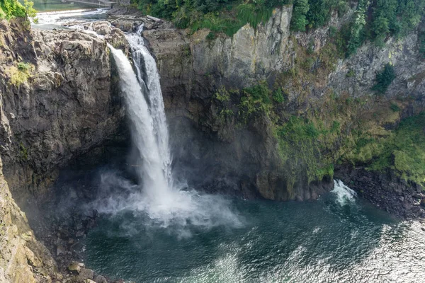 Slavné Snoqualmie Falls Státě Washington — Stock fotografie