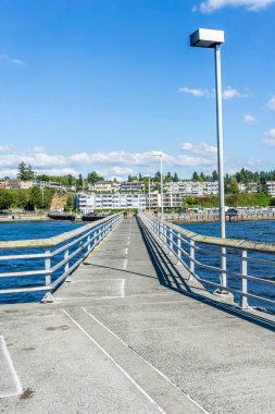 Des Moinese, Washington 'daki rıhtıma doğru bakıyorum..