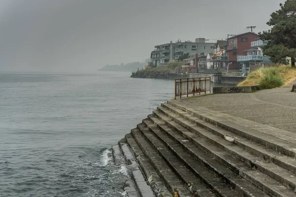 Dym Pożarów Pokrywa Wybrzeże Zachodniego Seattle Waszyngtonie — Zdjęcie stockowe