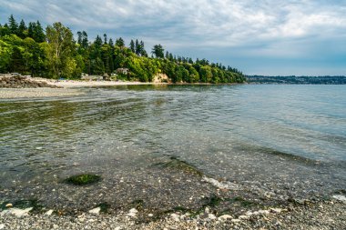 Des Moines, Washington 'daki Tuzlu Su Parkı manzarası... Yaz geldi..