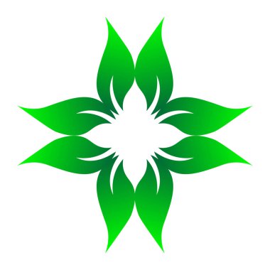 Yeşil renkte soyut çıkış