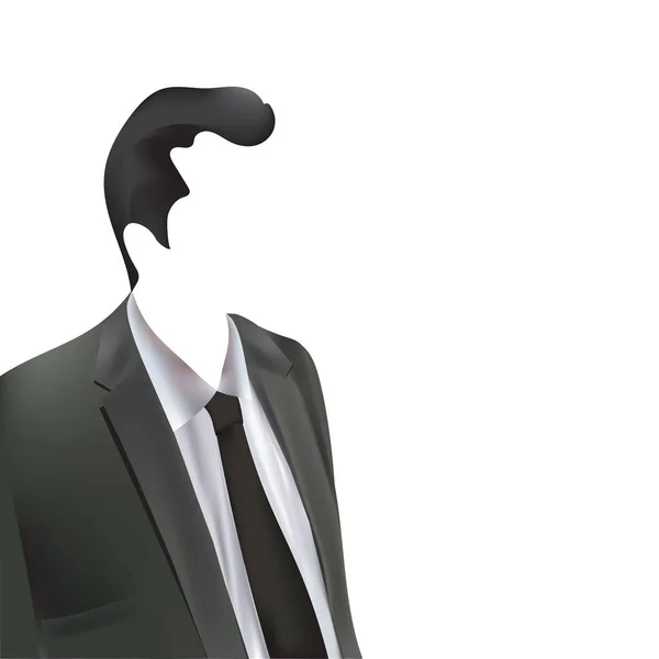 Empresario exitoso, hombre de negocios inteligente con traje bien vestido — Vector de stock