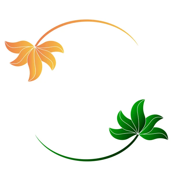 Logo firmy produkującej liście ekologiczne — Wektor stockowy