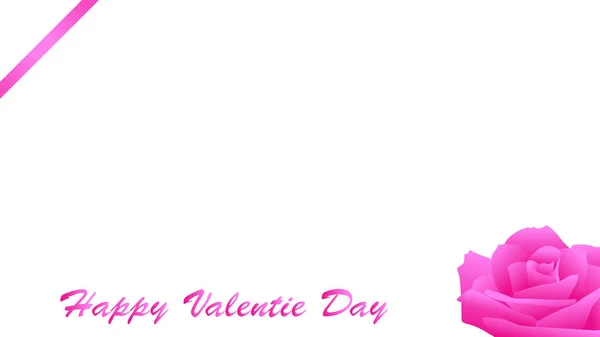 San Valentín dulce rosa fondo — Vector de stock