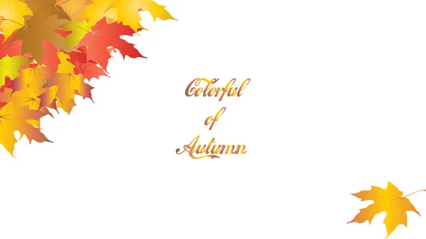 Colorful of Autumn — Stock Vector