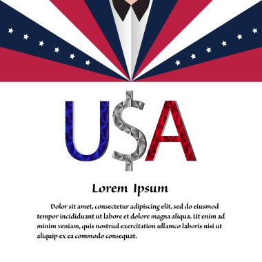 Amerikan İş trend arka plan
