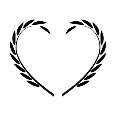 Kalp şeklinde çelenk