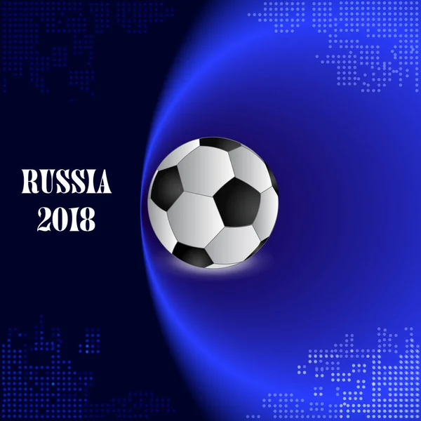 Football world cup background, Russia 2018 football match — Stock Vector