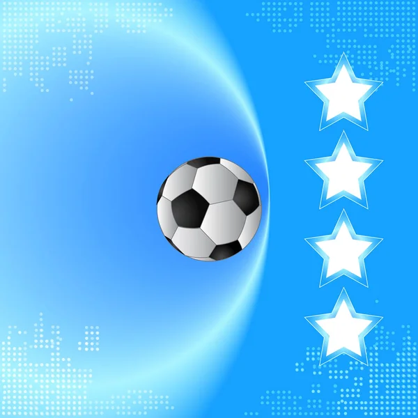 Fond de l'équipe de football, Demi-finale, Bleu (clair) ba — Image vectorielle