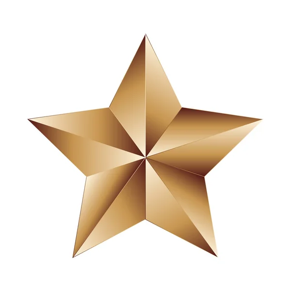 Prémio Estrela de Bronze —  Vetores de Stock