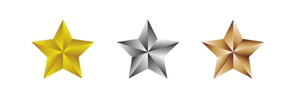 Ícone Star Award e logotipo definido 1 — Vetor de Stock