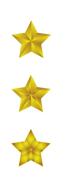 Star Award Золотая звезда значок и логотип набор 1 — стоковый вектор