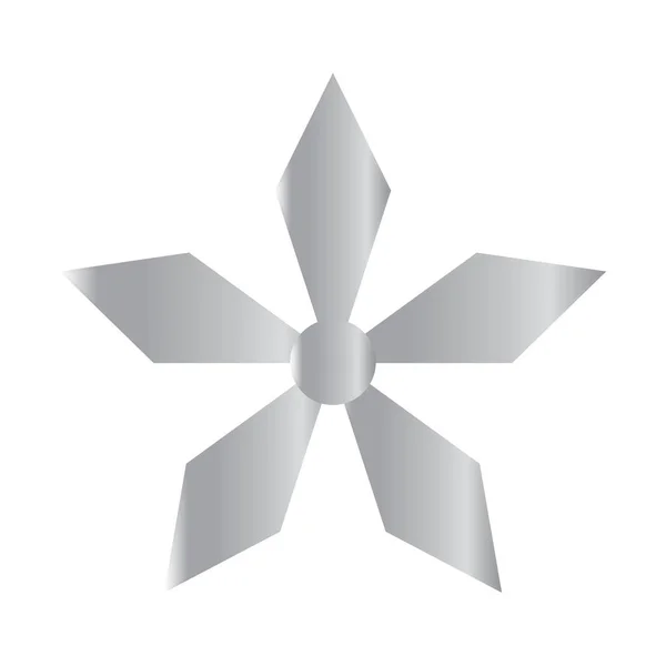 Soyut gümüş yıldız logosu — Stok Vektör