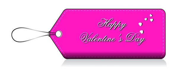 Happy Valentine day, Label love tag — Stock Vector