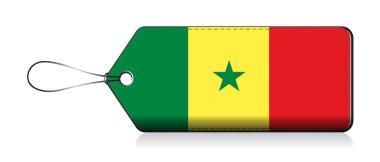 Senegal bayrağı, Senegal 'de üretilen ürün etiketi