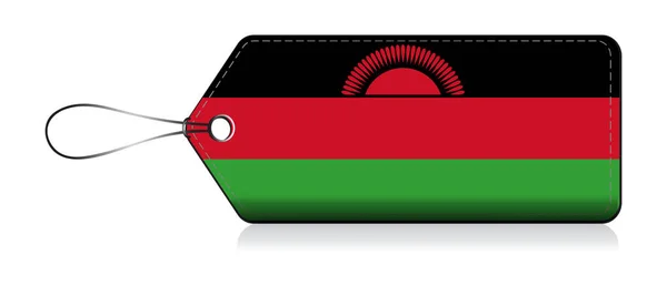 Malawian flag leble, Made in Malawis — Stockový vektor