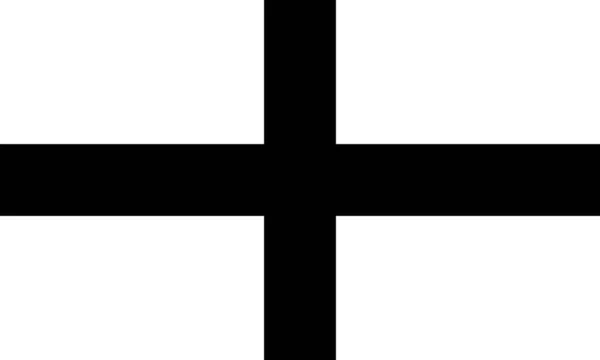 Bandiera Inglese, Bandiera d'Inghilterra proporzione standard di colore mod — Vettoriale Stock