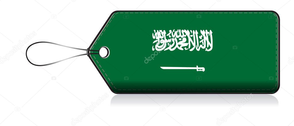 Saudi Arabai flag lable, Label of product made in Sau