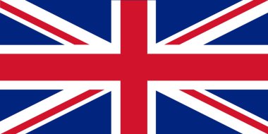 Birleşik Kindom bayrağı standart orantılı renk kipi Rgb