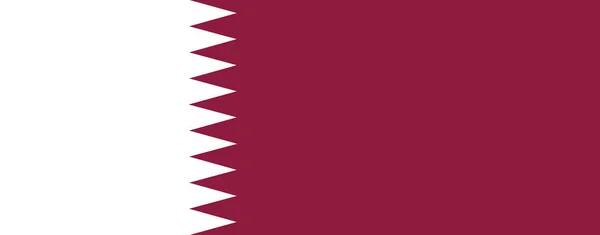 カタールの国旗、国旗の標準比率 — ストックベクタ