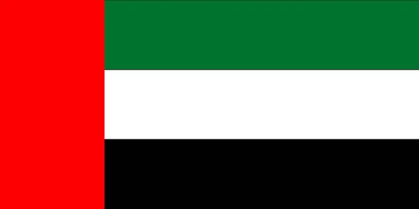 United Arab Emirate falg, National flag of UAE standard — 스톡 벡터