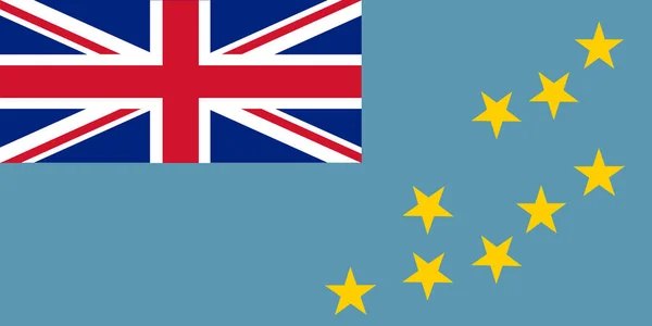 Bandera de Tuvalu, Bandera estándar nacional de Tuvalu — Vector de stock