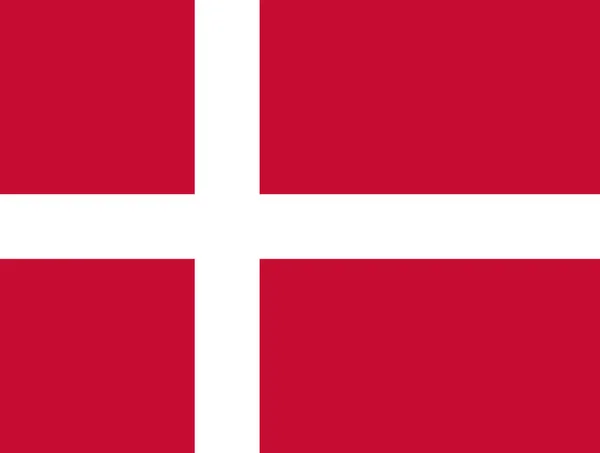 Dänische Nationalflagge — Stockvektor