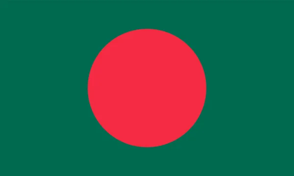 Bangladesh Flagge, nationale Flagge Standard-Anteil — Stockvektor