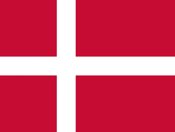 Dánia zászlaja Jogdíjmentes Stock Vektorok