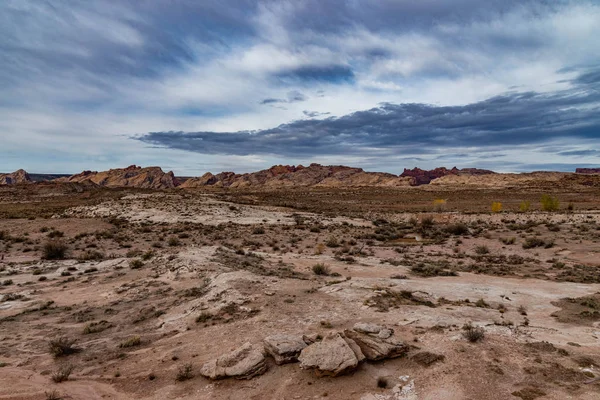 Acantilados Del Cañón Utah Con Cielo Nublado — Foto de Stock