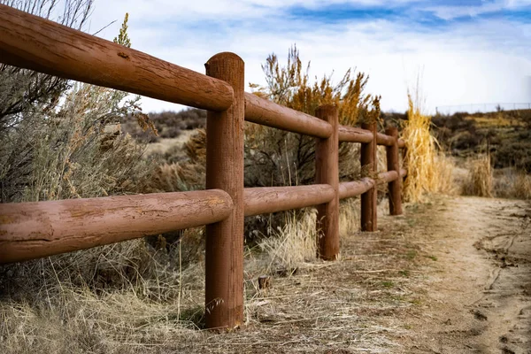 Fencepost Trail Foothills Idaho — Stock Photo, Image