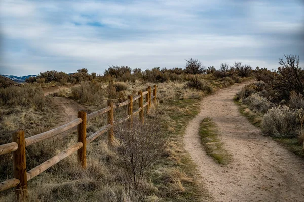 Fencepost Trail Foothills Idaho — Stock Photo, Image