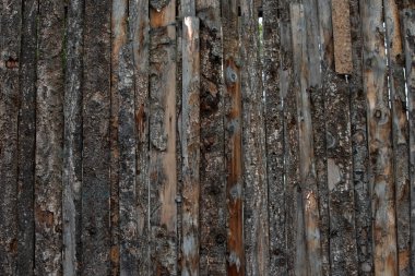 Eski bir ahşap çit..