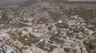 Drone fly, İspanya, Xavea, eski şehir