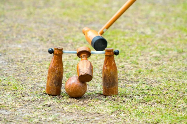 Woodball Sport Equipment Sports Woodball Way Play Sport Golf Woodball — Stock Photo, Image