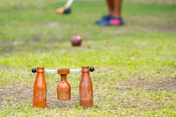 Woodball Sportuitrusting Sport Woodball Een Manier Spelen Een Sport Als — Stockfoto