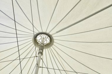 bir Beyaz şemsiye veya büyük beyaz tavan kapat