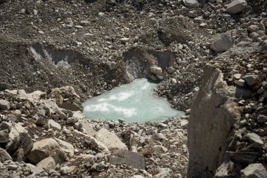 buzul everest ana kampı, Nepal giderken kalp şekli