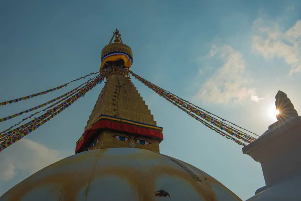 Bodnath Boudha Stupa Katmandou Népal Grand Stupa Bouddhiste Monde — Photo