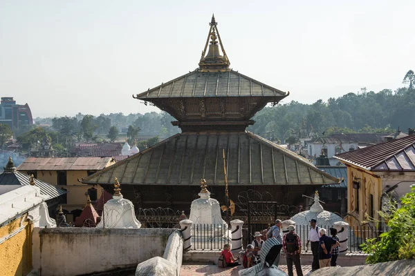 Visita Turística Templo Pashupatinath Katmandu Nepal — Fotografia de Stock