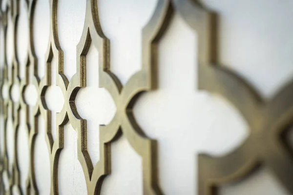 Abstract pattern in Arabian style. Gold and white modern pattern