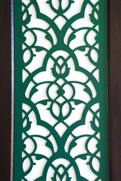 Modèle Abstrait Dans Style Arabe Modèle Moderne Vert Marron — Photo