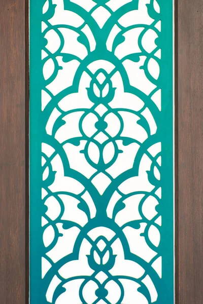 Abstract pattern in Arabian style. Green and brown modern pattern