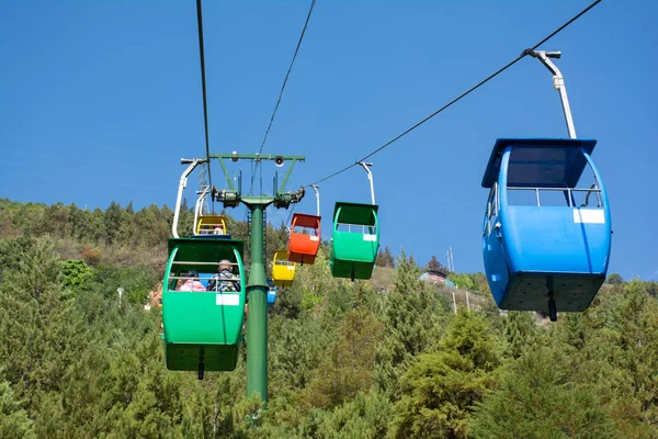 The cable car station of Jade Dragon snow mountain of Lijiang, C — Stock Photo, Image