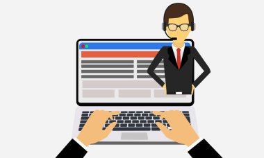 Dizüstü düz tasarım güvenlik veri.