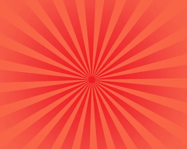 Röd Sol Bakgrund Färg Vektor Design — Stock vektor