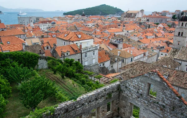 Dubrovnik Ist Eine Kroatische Stadt Der Adria Ist Eines Der — Stockfoto