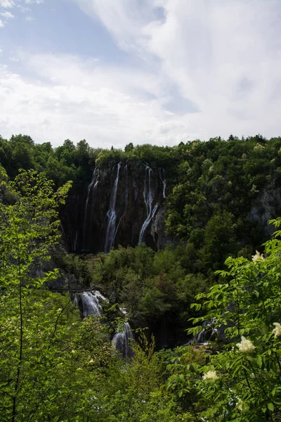 Národní Park Plitvická Jezera Jedním Nejstarších National Parks Jihovýchodní Evropě — Stock fotografie