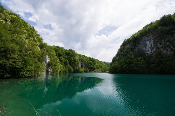 Parc National Des Lacs Plitvice Est Des Anciens Parcs Nationaux — Photo
