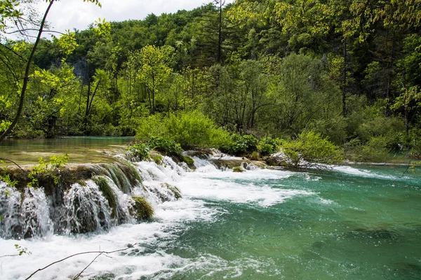 Národní Park Plitvická Jezera Jedním Nejstarších National Parks Jihovýchodní Evropě — Stock fotografie